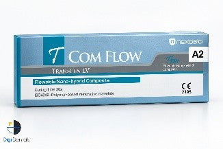 T Com Flow Transcen LV light-cured flowable nano-hybrid dental composite shade A2