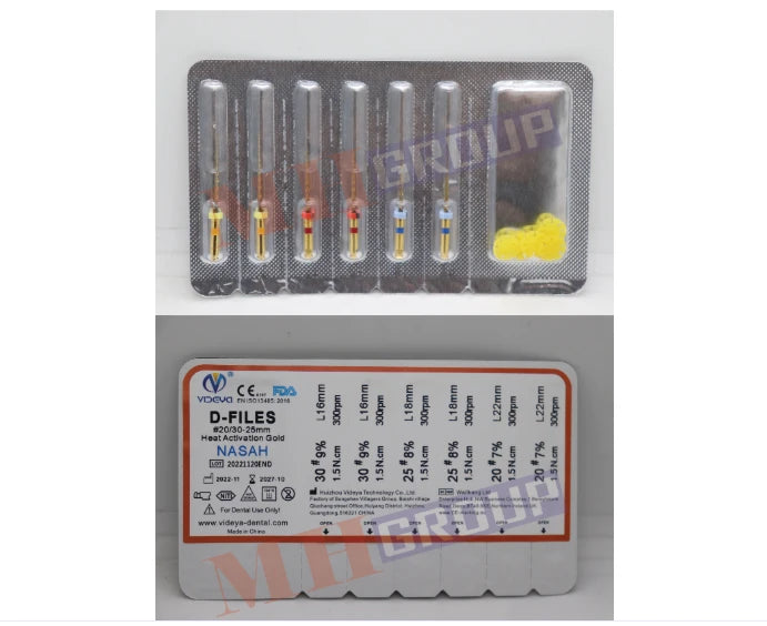 Videya Rotary TC-Gold Retreatment NiTi Files – 6 Files