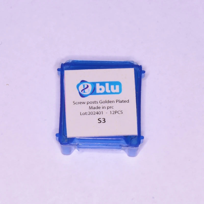 Golden Palated Screw Posts Refill (12Pcs/Pack)