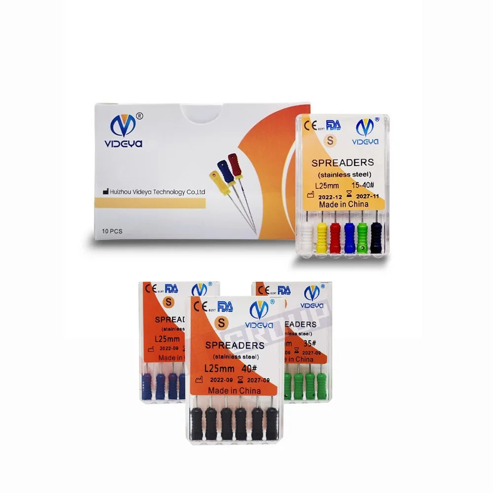 videya finger spreaders 25mm stainless steel endodontic instruments