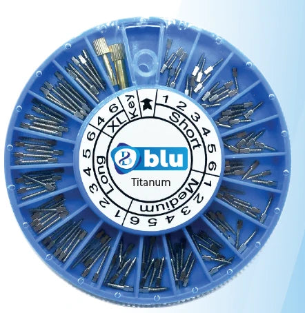 Blu Titanium Screw Posts Master Kit (120PCS/Kit)