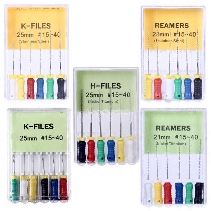 VIDEYA K-Files Stainless Steel Endo Handfile (6pcs)