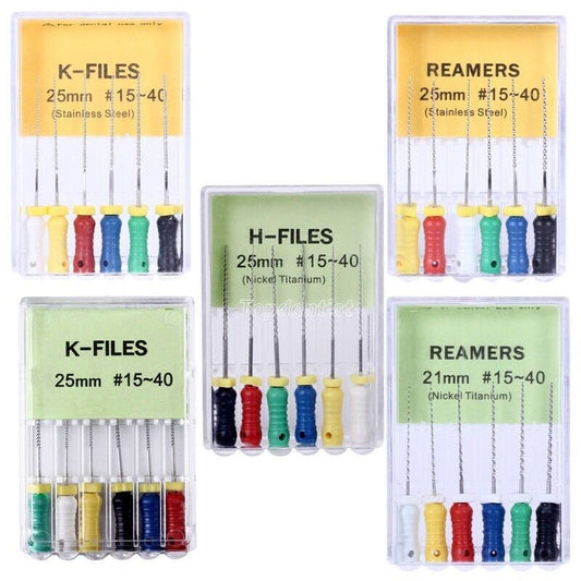 VIDEYA K-Files Stainless Steel Endo Handfile (6pcs)