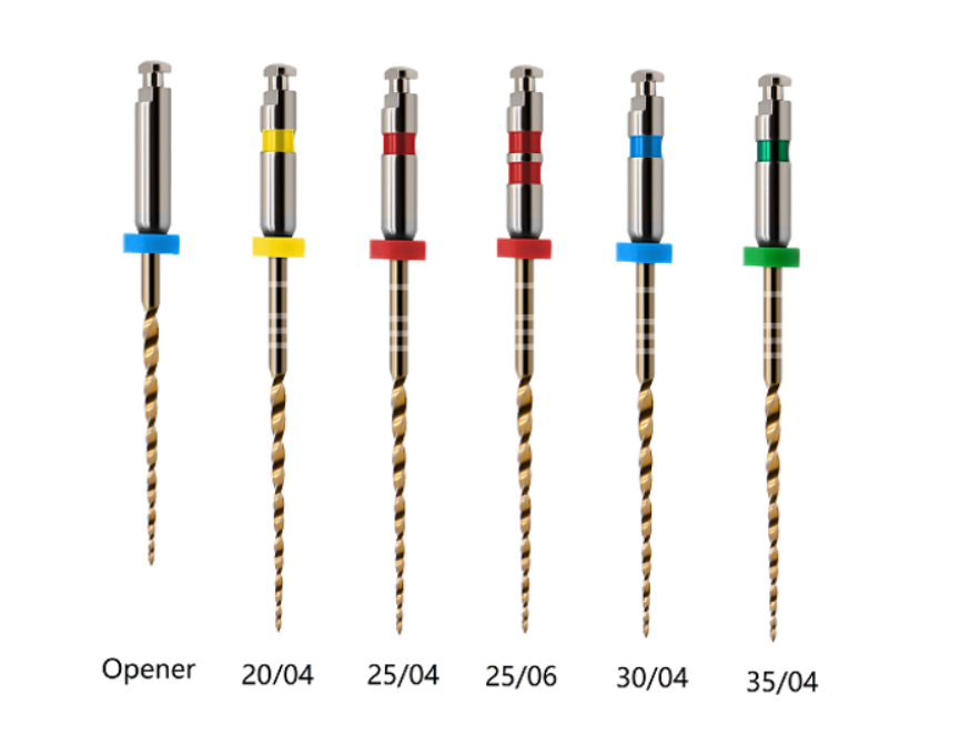 Rogin Super Flexi rotary endodontic nickel titanium files for mechanical root canal preparation