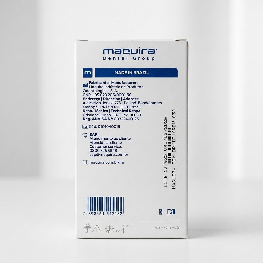 Maquira Hydcal radiopaque self-curing calcium hydroxide cement with 13 g base and 11 g catalyst