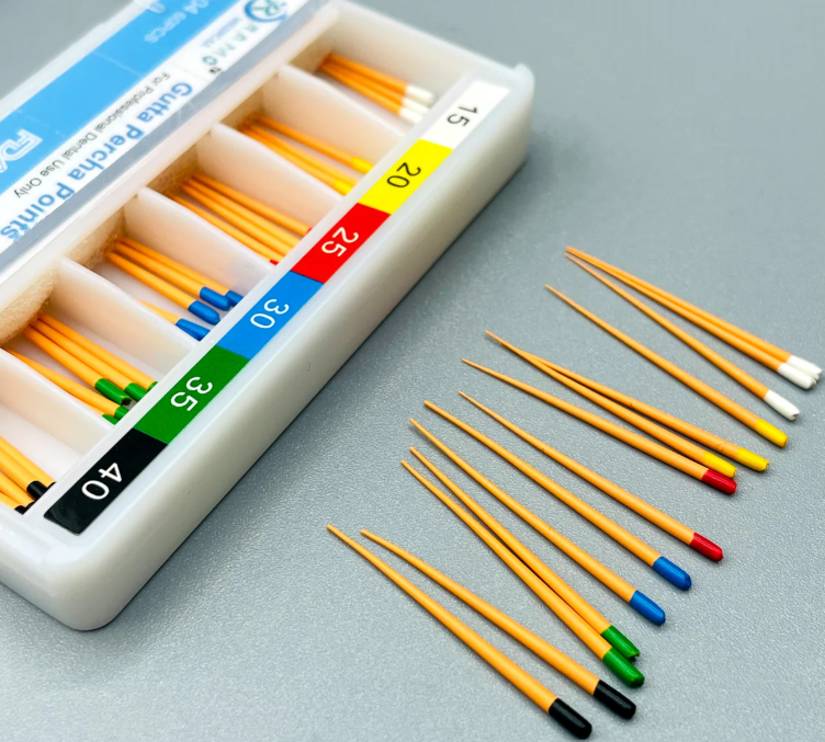 UDG gutta percha points size 40 length 15 mm box of 60 points for root canal obturation