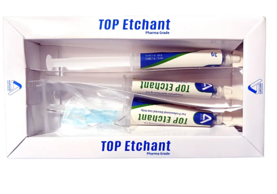 Top Etchant phosphoric acid etching gel 3 g syringes with disposable tips made in Egypt