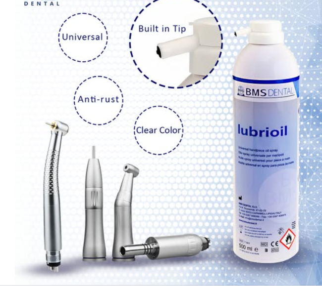 BMS Lubrioil dental handpiece oil spray bottle