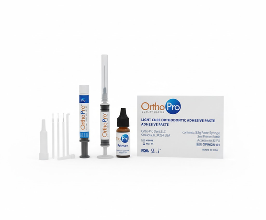 OrthoPro Light Cure Orthodontic Adhesive Paste and Primer Kit