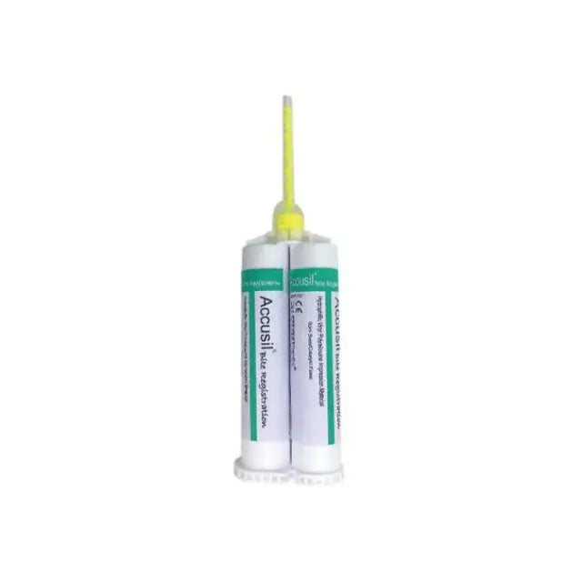 Prevest Accusil A addition silicone bite registration kit 100 ml with mixing tips