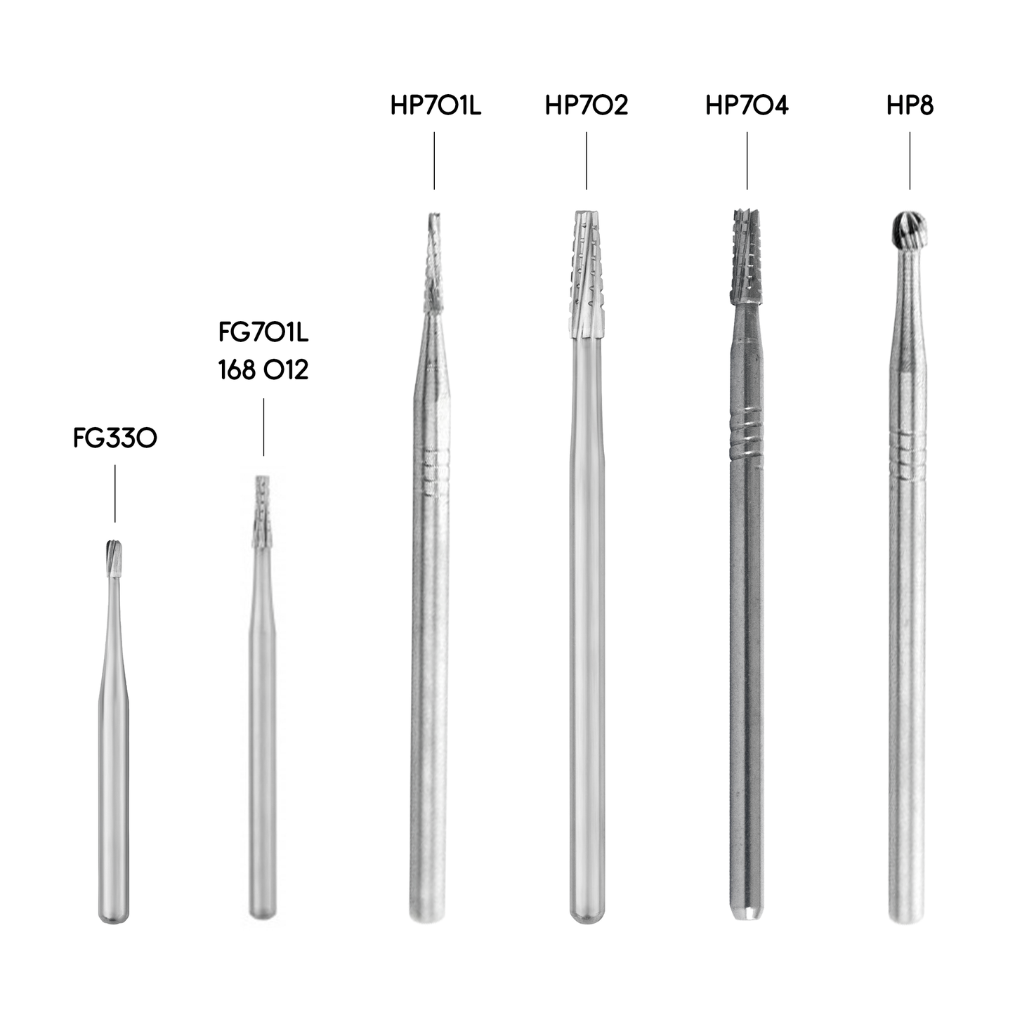 Extra-long surgical diamond bur for oral surgery and bone removal.