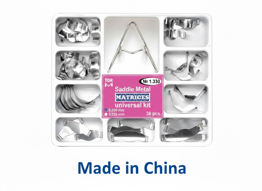Chinese Saddle Matrix Bands 36 Pcs Assorted Kit