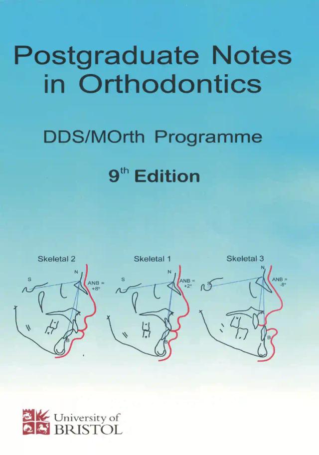 Postgraduate Notes in Orthodontics 2021