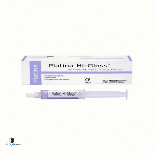 Prevest Platina Hi-Gloss aluminium oxide composite polishing paste 4 g spearmint flavour