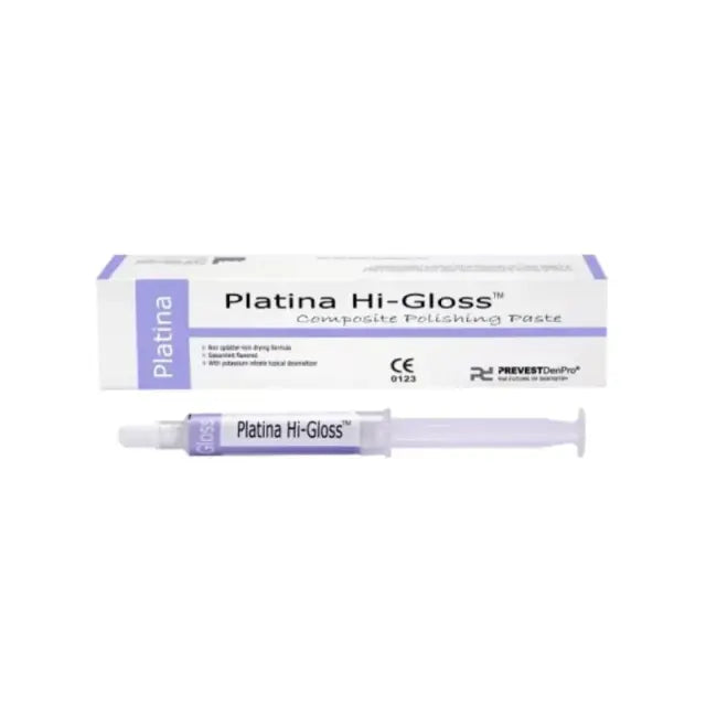 Prevest Platina Hi-Gloss aluminium oxide composite polishing paste 4 g spearmint flavour