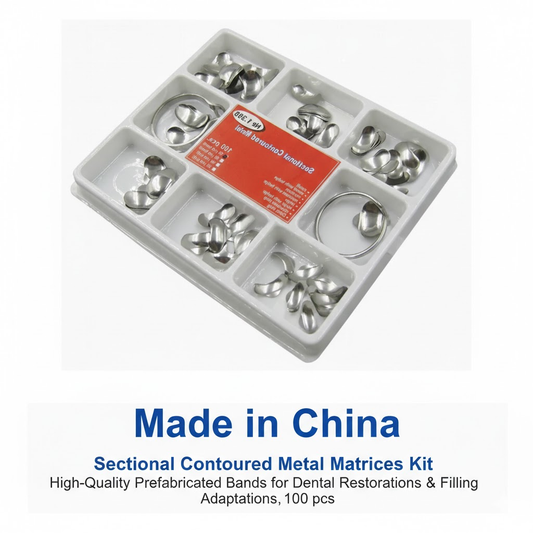 Sectional contoured matrix bands 100 pieces for Class II posterior composite restorations