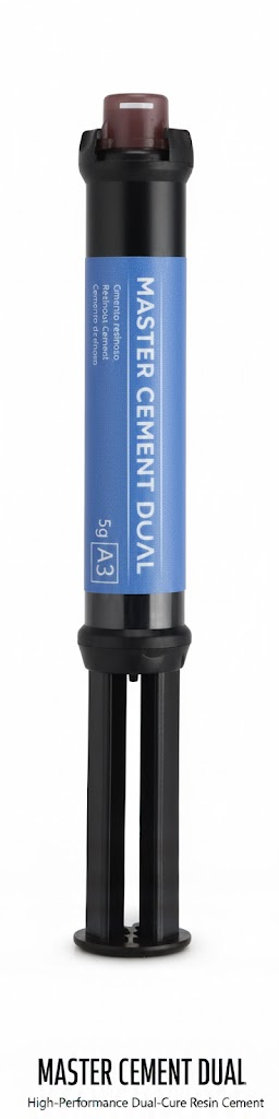 Master Dual Cement LC Resin Cement 5g Syringe Shade A2 A3