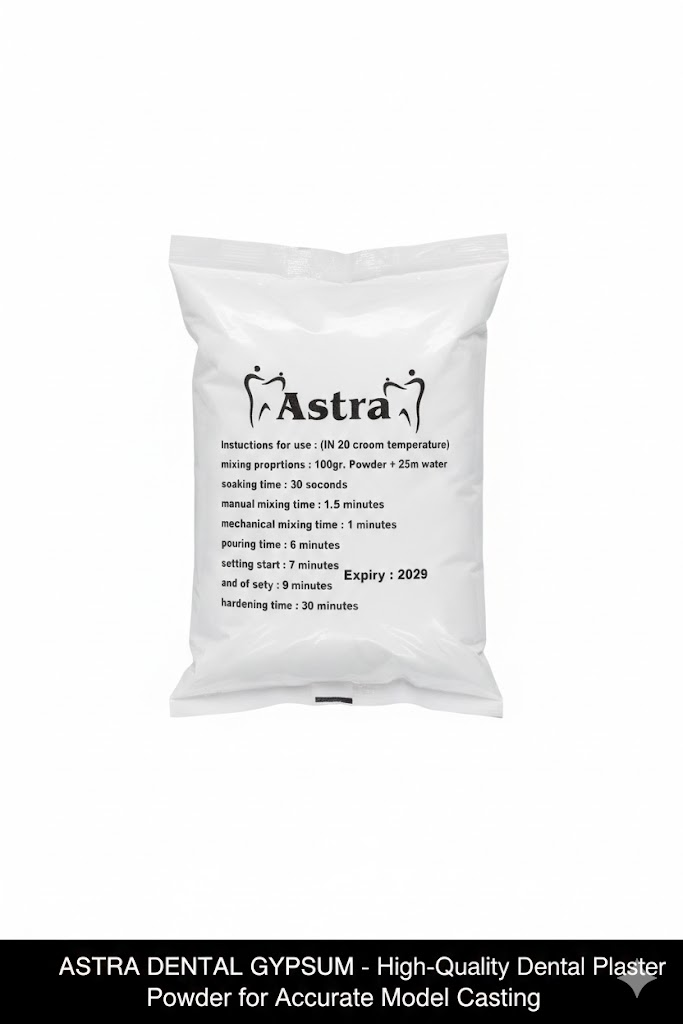 Astra Dental Gypsum - High-Quality Dental Plaster Powder for Accurate Model Casting