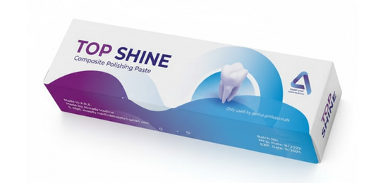 Top Shine professional composite polishing paste for high-aesthetic finishing and mirror-like luster.