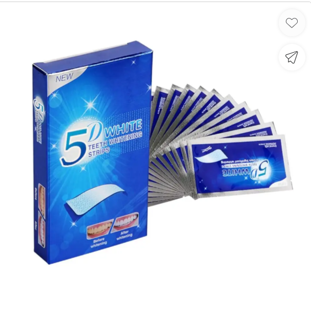 5D Teeth Whitening Strips Professional Set - 14 Strips