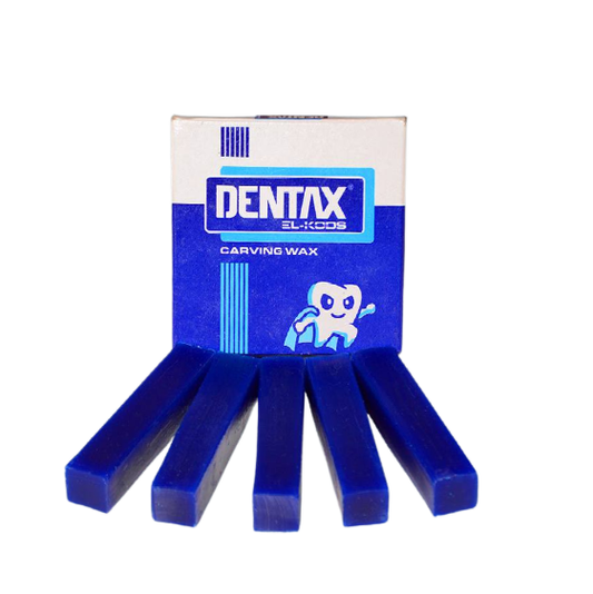 Dentax dental carving wax blocks (5 pieces) for tooth morphology and lab modeling.