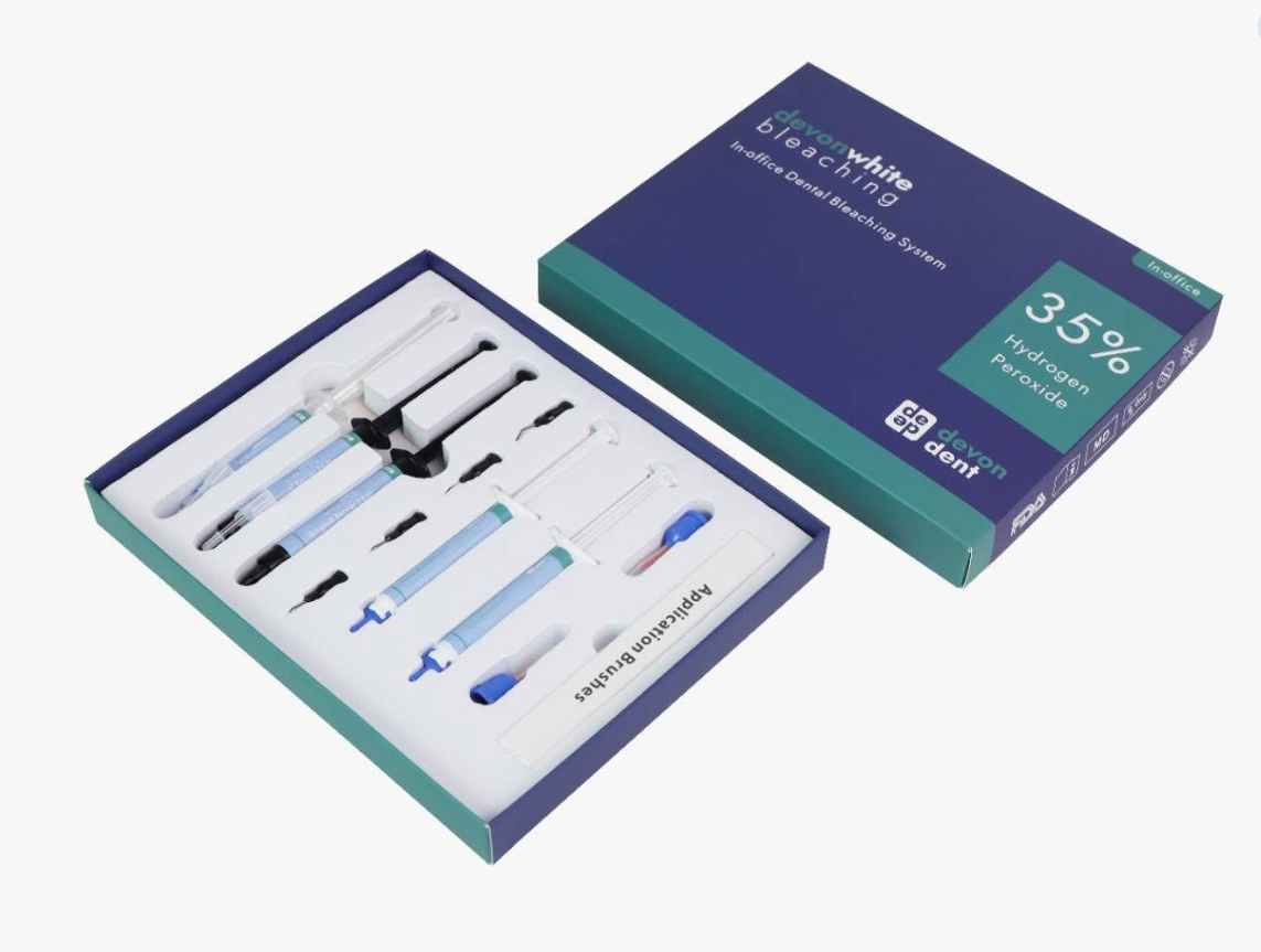 Cavex Bite & White at-home tooth whitening patient kit with trays and carbamide peroxide gel