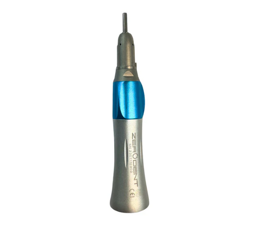 Zero Dent low-speed handpiece set featuring a contra-angle and a straight handpiece.