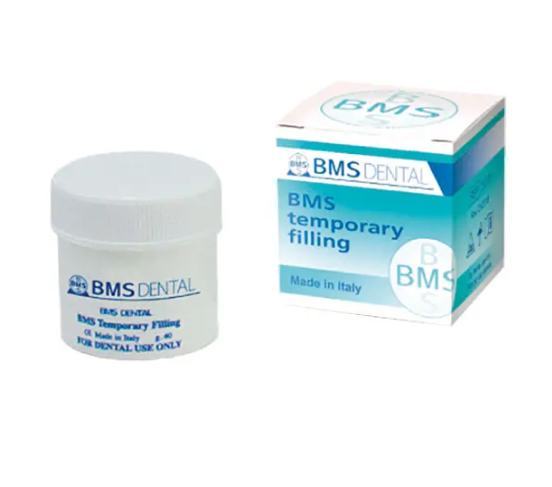 BMS temporary filling material 40 g jar with outer box made in Italy