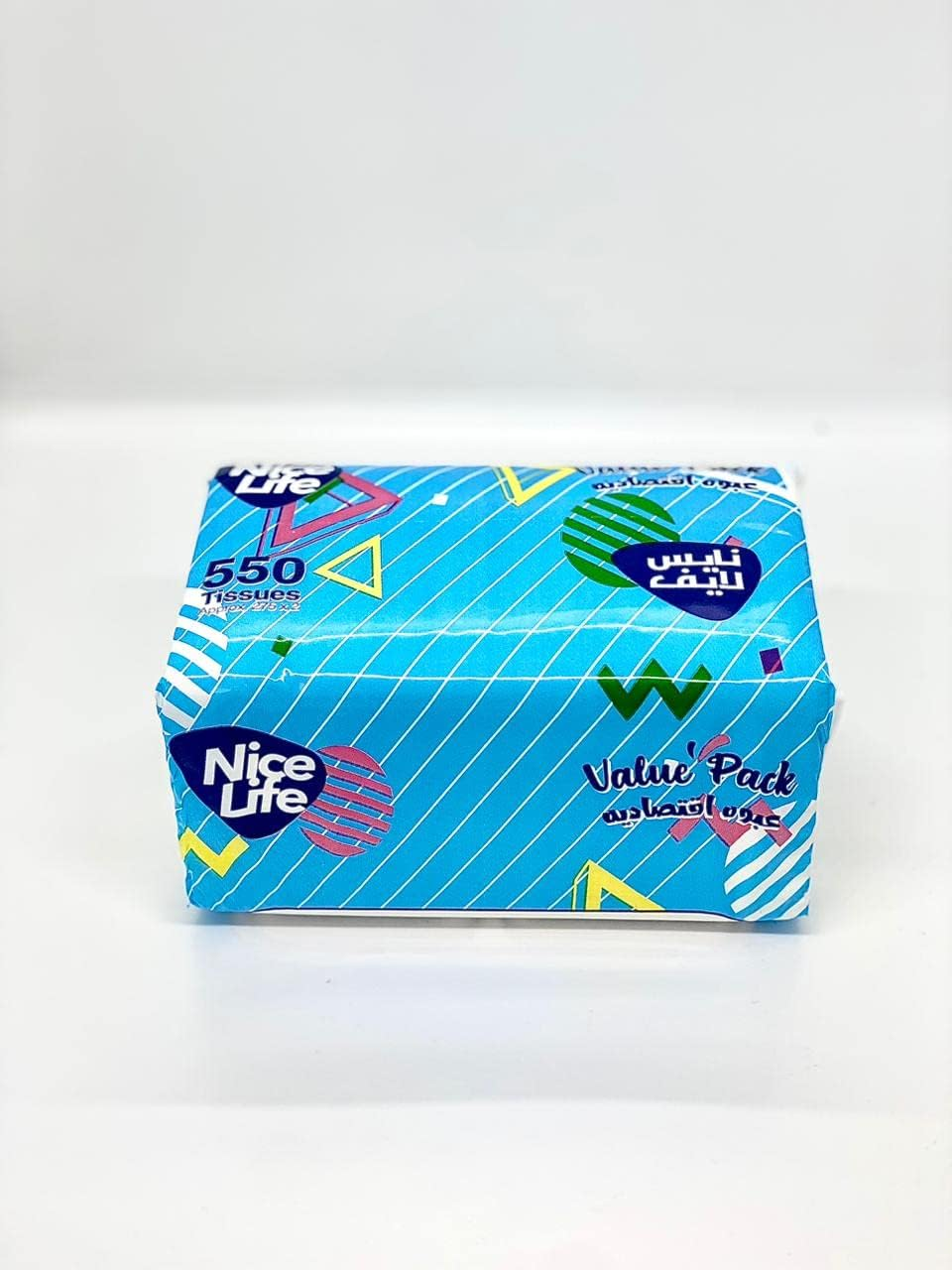 Nice Life Value Pack containing 550 soft tissues for clinical and home use.