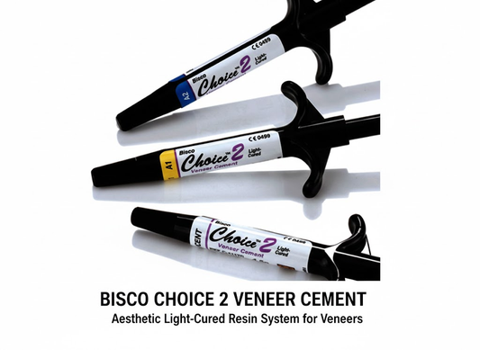 Bisco Choice 2 Light-Cured Veneer Cement Syringe A1 A2 Translucent
