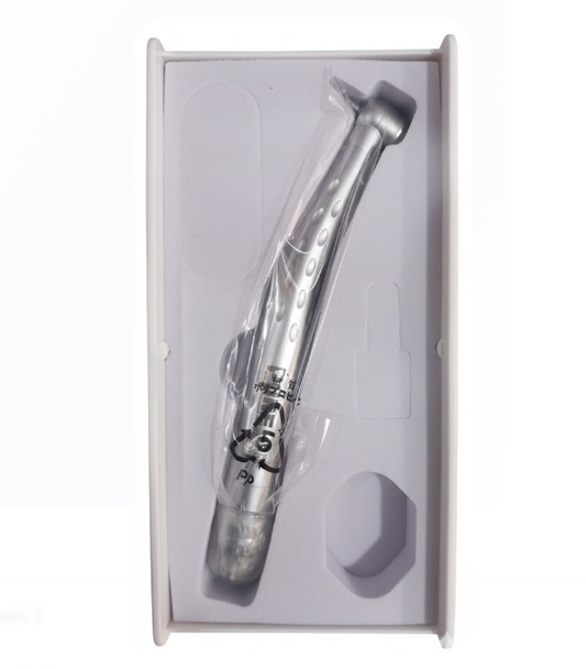 Pure Dental high-speed air turbine contra-angle handpiece with push-button chuck.