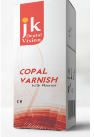 Dental copal varnish used as cavity liner for dentin protection before restorations