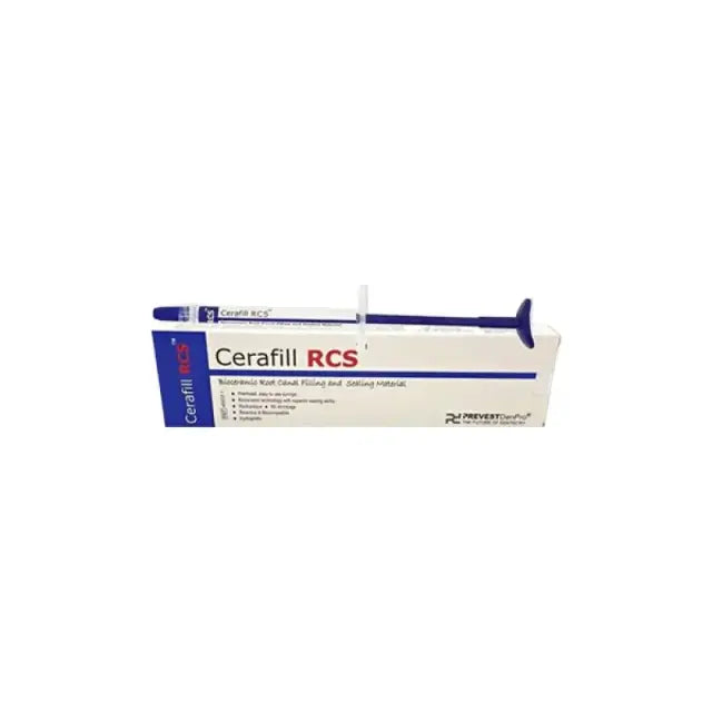 Prevest Cerafill RCS 1.2 g premixed bioceramic root canal sealer syringe with applicator tips