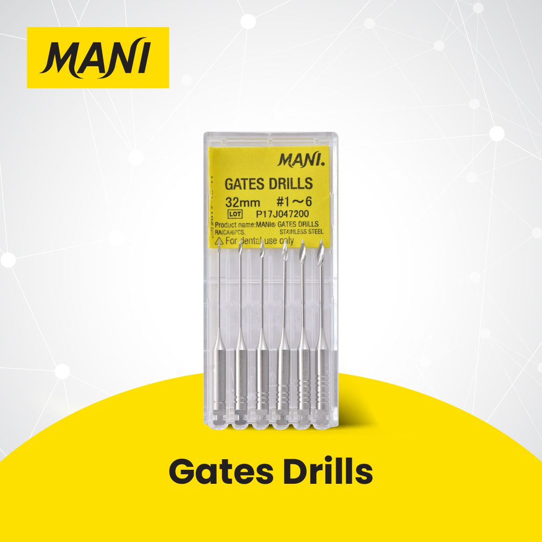 MANI gates glidden drills endodontic 25mm 32mm 36mm sizes 1 to 6