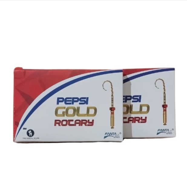 Pepsi Gold rotary endodontic nickel titanium files for mechanical root canal preparation