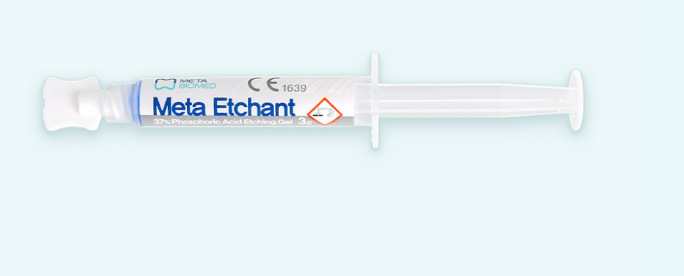 Meta Biomed Etchant 37% phosphoric acid etching gel syringes with disposable tips for dental bonding