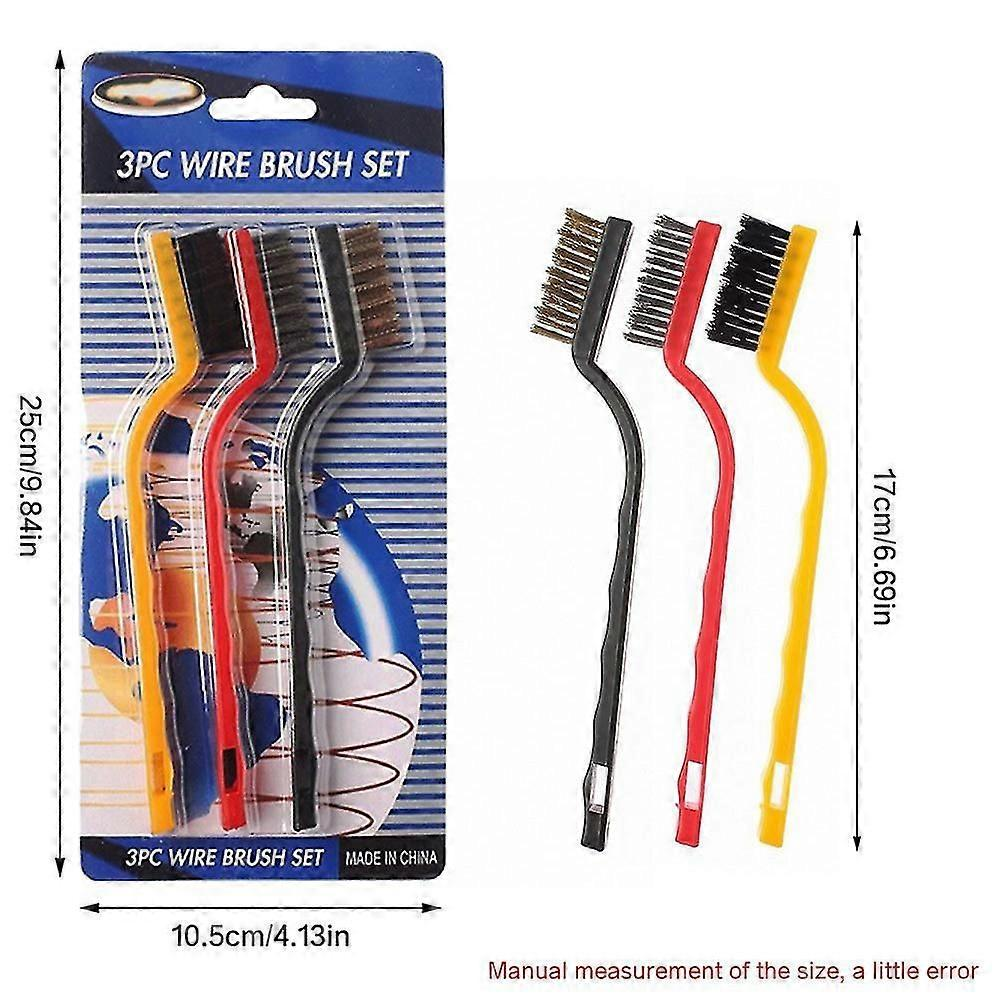 Dental instrument cleaning brushes set of 3 pieces used for pre-sterilization maintenance