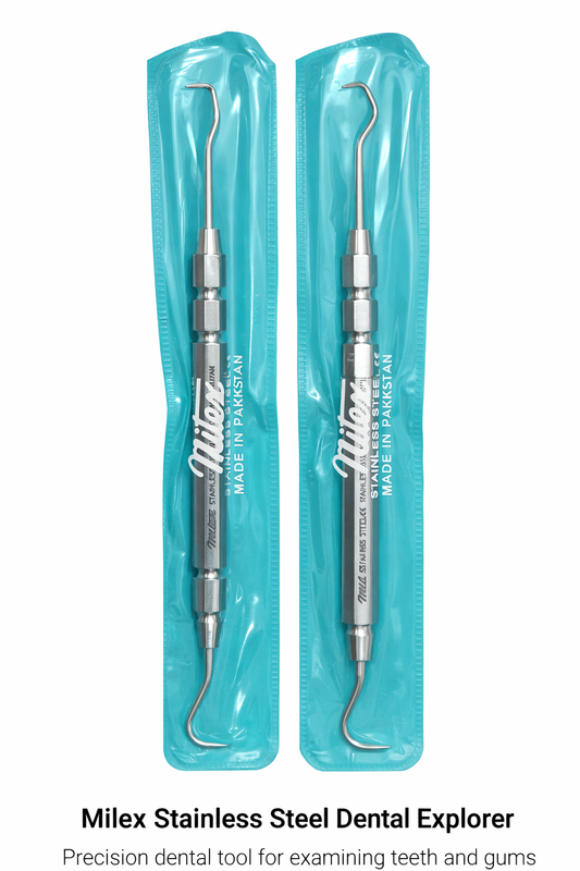 mitex stainless steel dental explorer sharp tip