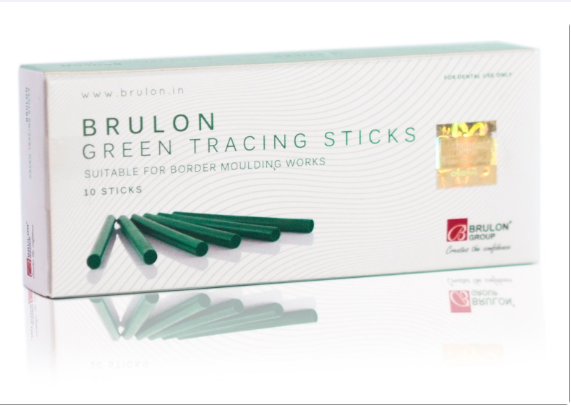 Brulon green tracing sticks thermoplastic impression compound for denture border molding