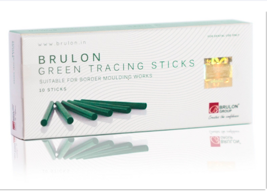 Brulon green tracing sticks thermoplastic impression compound for denture border molding