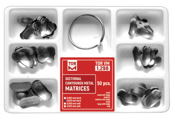 TOR VM advanced sectional contoured matrix kit 50 pieces for Class II composite restorations