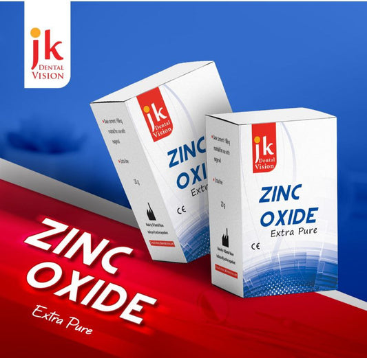 Dental zinc oxide powder used for preparing temporary restorative and impression materials