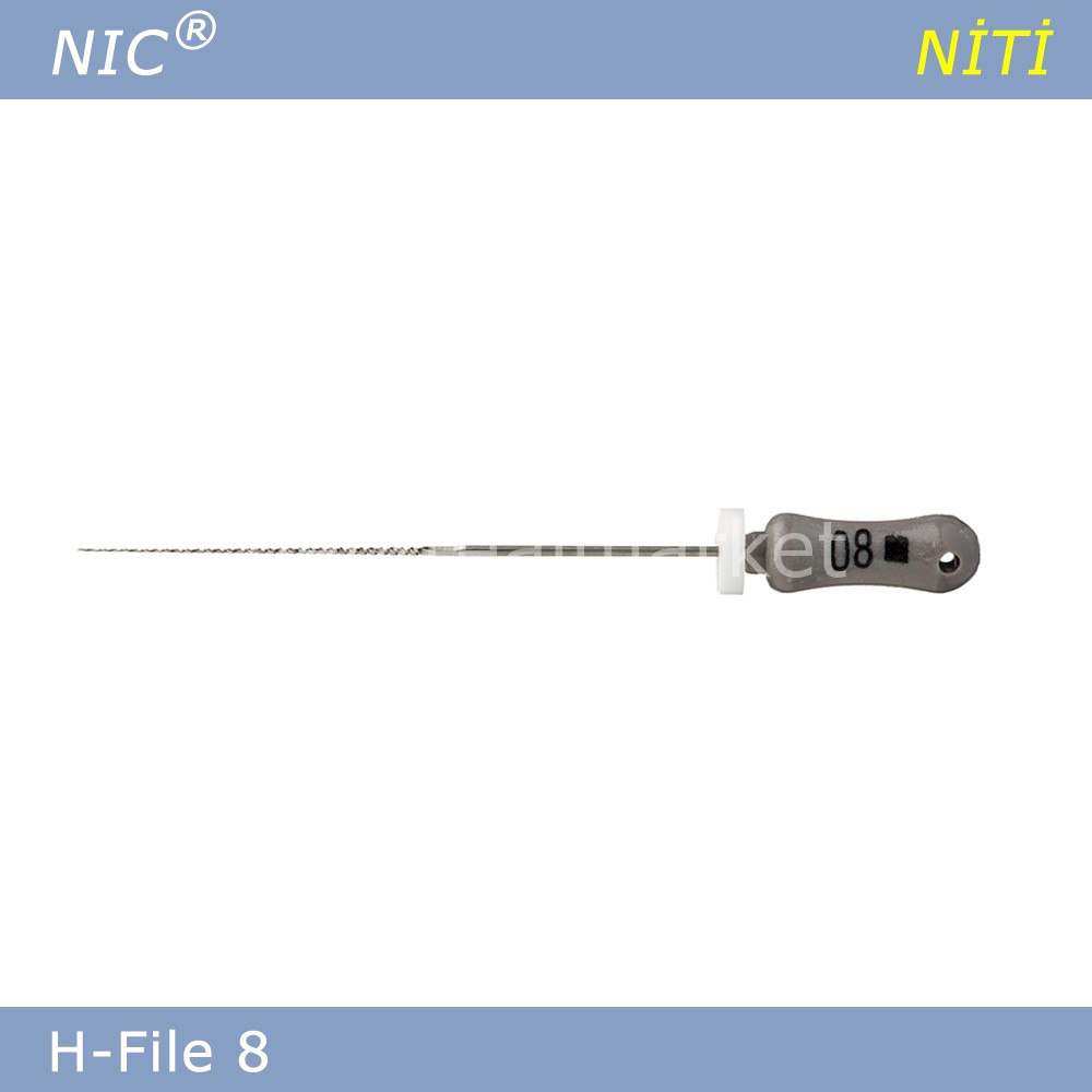 NIC manual H-files used for root canal preparation and shaping.