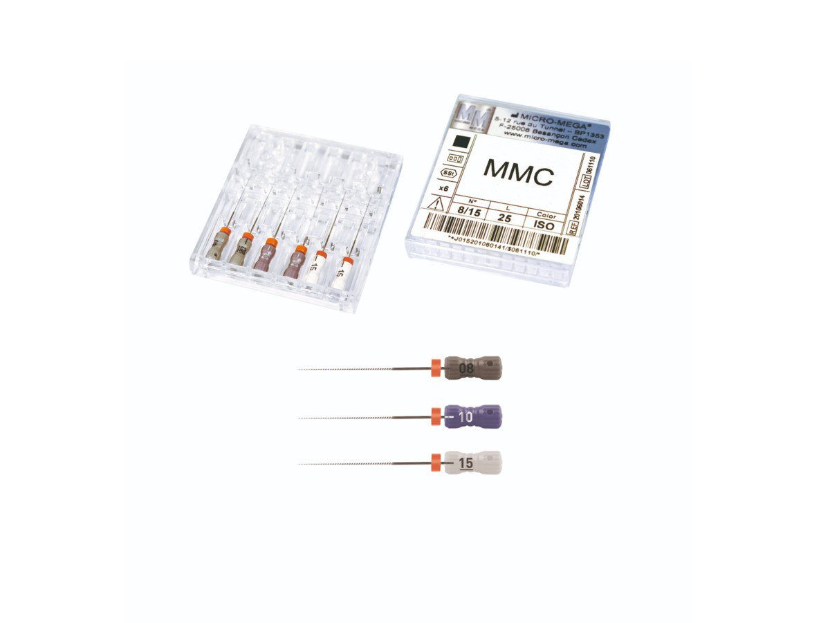 Set of medical needles with packaging on a white background