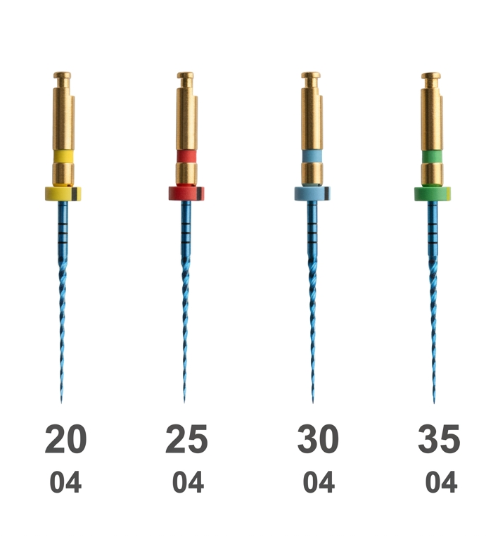 Eighteeth E-FLEX Blue Rotary endodontic Files 25mm Taper .04 (3/Pack)