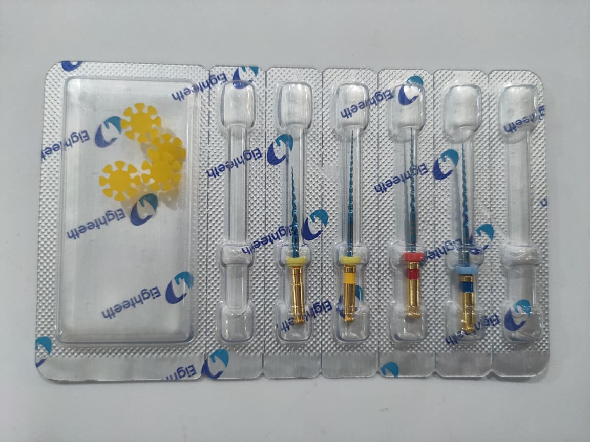 Eighteeth E-Flex Blue Rotary Files  17/08_20/04_25/04_30/04   4/Pack