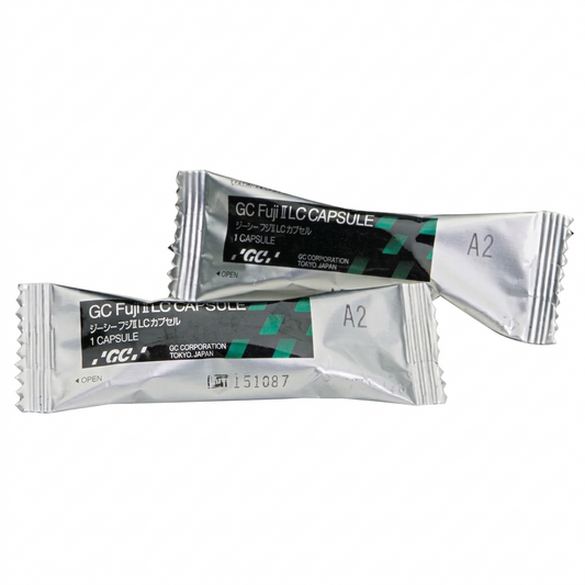 gc fuji ii lc caps light-cured resin-reinforced glass ionomer 2 capsules